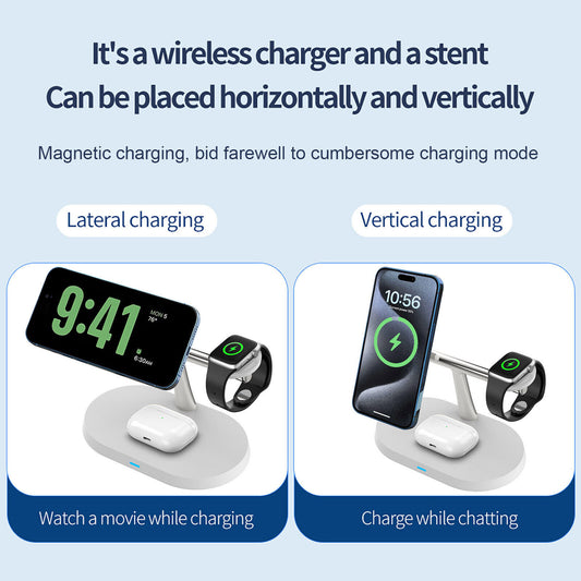 3in1 Magnetic Wireless Charger Stand For IWatch AirPod  15 14 13 16